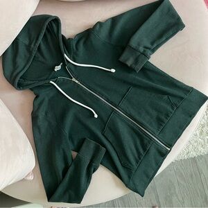 H&M Divided - Zip Hoodie - Green - Small
